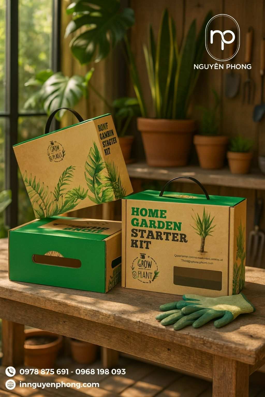 Mẫu thùng carton đựng nông sản bế lỗ thông hơi chống dập nát